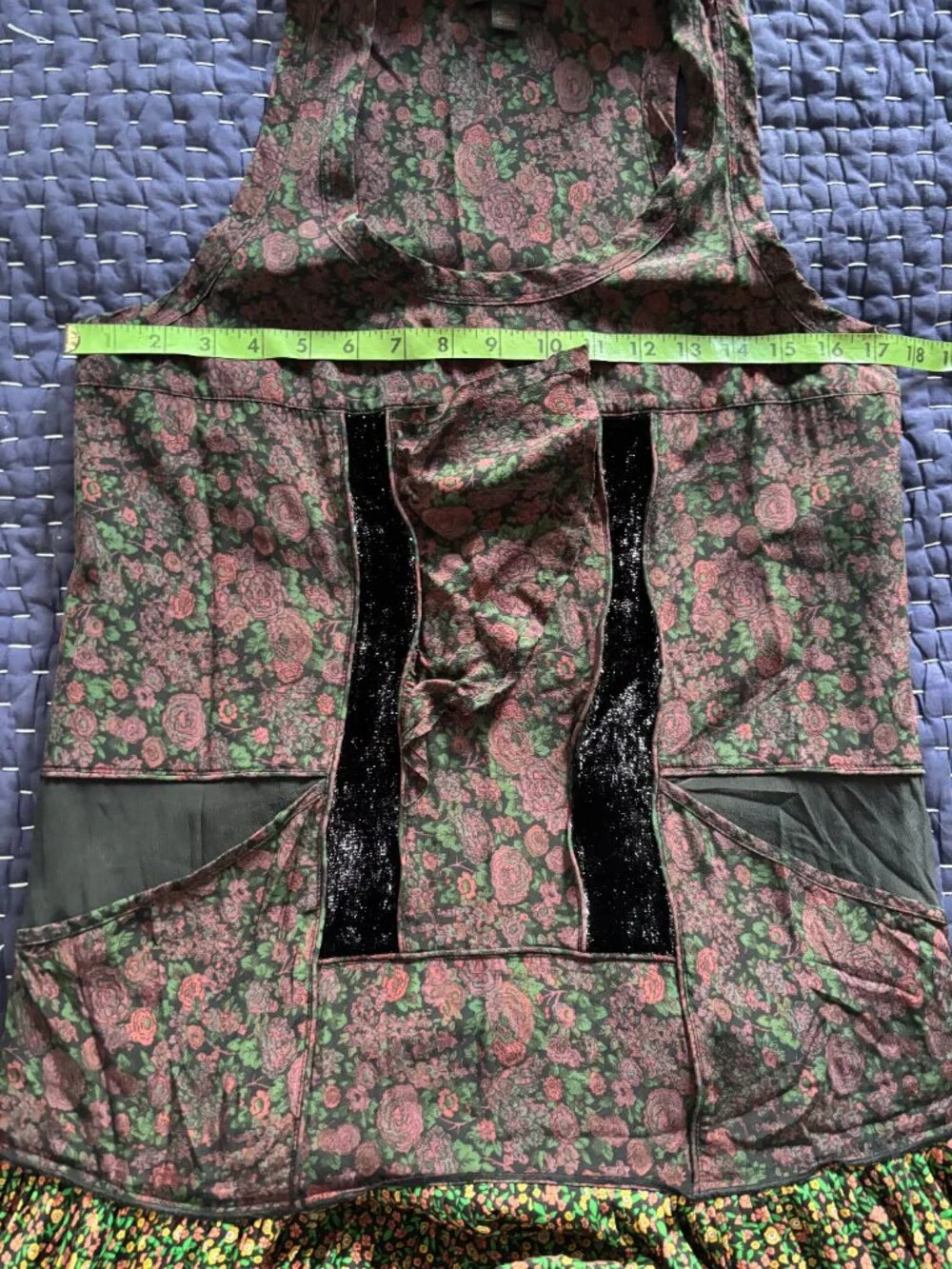 Coach 1941 Silk Floral Dress Womens S/M Drop Waist, Midi Tea Length